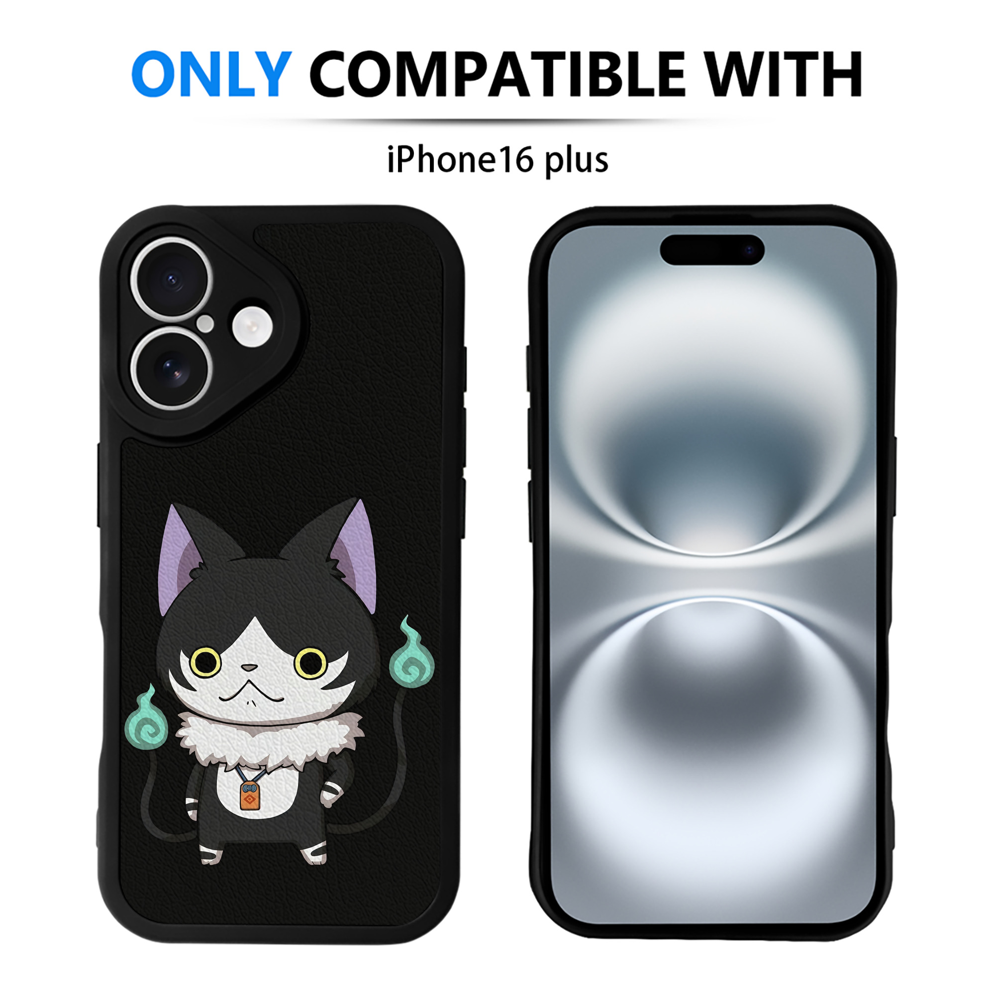 （画像用） 妖怪ウォッチ Yo-kai Watch 【iPhone 16シリーズ対応】シリコンスマホケース（レザー調） 材質：シリコン